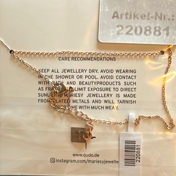 ginkgo leaf on adjustable necklace/dainty rose gold chain-BRACELET available-NWT - Picture 3 of 6